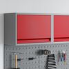vidaXL Gabinete para Herramientas Rojo y gris 50 x 25 x 35 cm