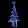 vidaXL Árbol de Navidad con 240 LED Azul 180 cm Acrílico