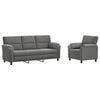 vidaXL Juego de Sof&aacute; 2 pcs Gris oscuro Terciopelo