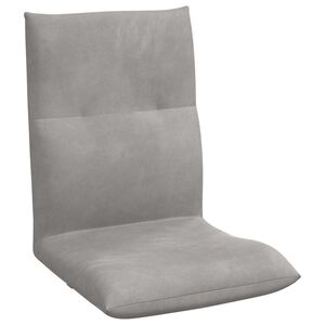 vidaXL Silla de suelo Gris Claro 46 x 50 x 61 cm Terciopelo