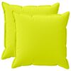 vidaXL Funda de almohada 2 uds. HOUTEN Verde brillante. 70 x 70 cm