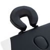 vidaXL Camilla de masaje plegable 2 zonas aluminio negro y blanco