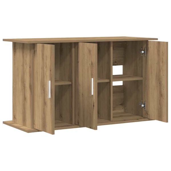 vidaXL Soporte para acuario de roble artesanal, 101 x 41 x 58 cm, madera de ingenier&iacute;a