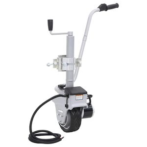 vidaXL Rueda jockey de remolque motorizada aluminio 12 V 350 W