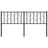 vidaXL Cabecero de metal negro 160 cm
