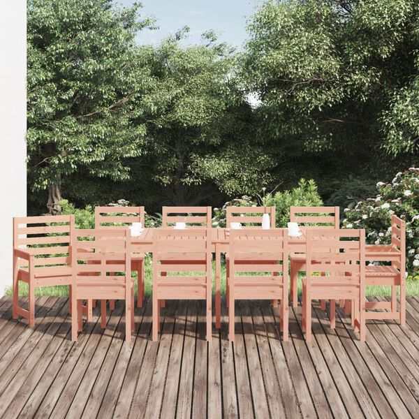 vidaXL Juego de comedor de jard&iacute;n 11 pzas madera maciza abeto Douglas