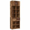 vidaXL Cabinete de almacenamiento con estanter&iacute;as Madera envejecida