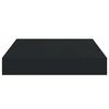 vidaXL Estantes flotantes de pared 4 uds MDF negro 23x23,5x3,8 cm