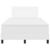 vidaXL Cama tipo Box Spring con colch&oacute;n 120 x 200 cm Cuero sint&eacute;tico