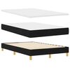 vidaXL Cama Box Spring LED con colch&oacute;n con LED Negro 120 x 190 cm tela