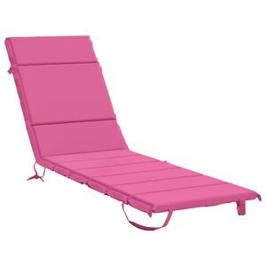 vidaXL Coj&iacute;n de Tumbona GEMERT 100% Poli&eacute;ster Rosa 200 x 50 x 3 cm