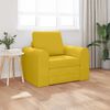 vidaXL Sof&aacute; cama Amarillo 98 x 71 x 83 cm Terciopelo