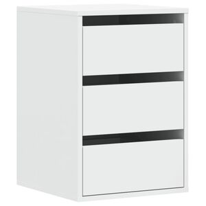 vidaXL Cajonera de esquina madera de ingenier&iacute;a blanco 40x41x58 cm