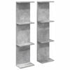vidaXL Estante de pared 2 uds. Gris Hormig&oacute;n 22 x 15 x 100 cm