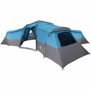 vidaXL Tienda Familiar 16 persona Impermeable Azul tafet&aacute;n