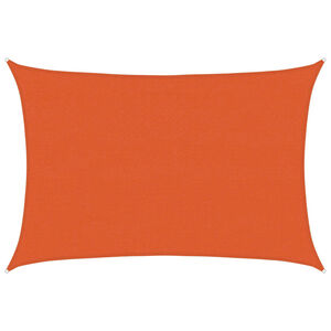 vidaXL Toldo de vela HDPE naranja 160 g/m&sup2; 4x6 m