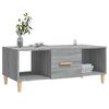 vidaXL Mesa de centro madera contrachapada gris Sonoma 102x50x40 cm