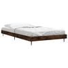vidaXL Estructura de cama sin colch&oacute;n madera roble ahumado 90x200 cm