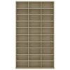 vidaXL Armario para CDs madera contrachapada Sonoma 102x16x177,5 cm