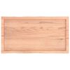 vidaXL Tablero mesa madera tratada borde natural marrón 100x50x(2-4)cm