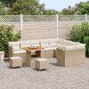 vidaXL Conjunto de sof&aacute; de jard&iacute;n 12 pcs Beige rat&aacute;n sint&eacute;tico