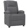 vidaXL Sillón reclinable de cuero sintético gris