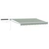 vidaXL Toldo Retr&aacute;ctil El&eacute;ctrico Verde y 2,5 x 2 m