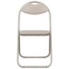 vidaXL Silla Plegable 2 pcs Arena 48 x 43,5 x 81 cm Cuero sint&eacute;tico