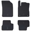 vidaXL Alfombrilla de Coche 4 pcs Negro Adecuado para C3 2017-2024
