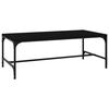 vidaXL Mesa de centro madera contrachapada negro 80x50x35 cm