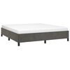 vidaXL Estructura de cama sin colchón terciopelo gris oscuro 180x200cm