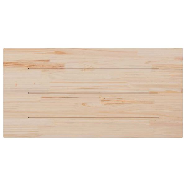 vidaXL Tablero de mesa rectangular madera de pino blanco 100x60x2,5 cm