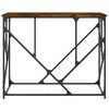 vidaXL Mesa consola madera de ingeniería roble ahumado 100x40x80 cm
