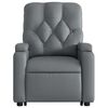 vidaXL Sill&oacute;n reclinable de masaje de pie cuero artificial gris