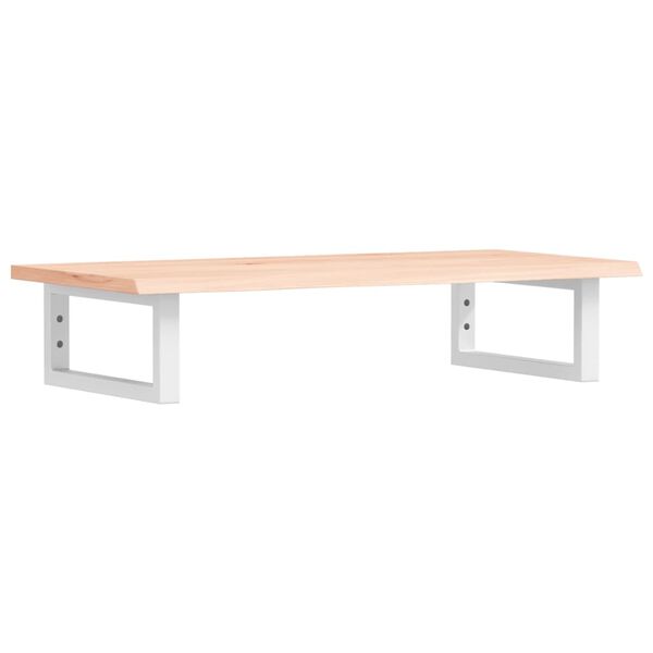 vidaXL Estante de lavabo de pared de acero y madera maciza de roble