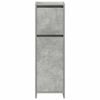 vidaXL Set muebles de ba&ntilde;o 2 piezas madera contrachapada gris hormig&oacute;n