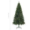 vidaXL &Aacute;rbol de Navidad artificial con pi&ntilde;as verde 180 cm