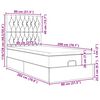 vidaXL Estructura cama otomana colchones terciopelo rosa 80x200cm