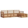 vidaXL Conjunto de sof&aacute;s de exterior 4 pcs Natural