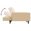 vidaXL Sof&aacute; cama de 2 plazas terciopelo crema
