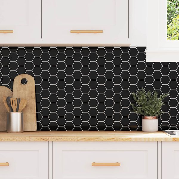 vidaXL Azulejo hexagonal 20 pcs Gris 30 x 30 cm Poliuretano y PET