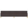 vidaXL Estructura de cama con colchón Marrón Oscuro 90 x 200 cm tela
