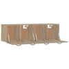 vidaXL Armarios de pared 2 uds contrachapada roble Sonoma 80x35x36,5cm