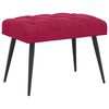 vidaXL Banco con tapicer&iacute;a con botones Rojo vino 60 x 40 x 45 cm