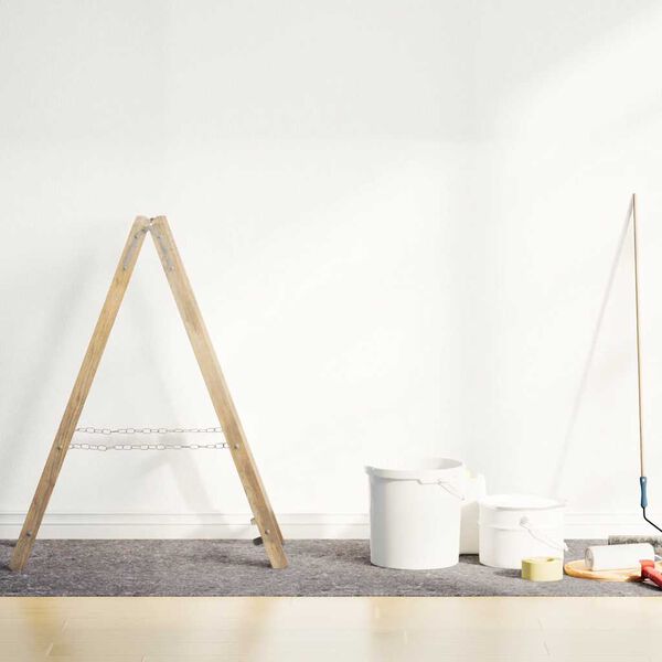 vidaXL Felpa antideslizante para pintores 2 uds 25 m 280 g/m&sup2; gris