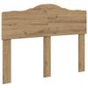 vidaXL Cabecero Roble artesanal Madera contrachapada