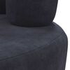 vidaXL Sill&oacute;n en forma de mano de terciopelo negro