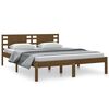 vidaXL Estructura cama sin colch&oacute;n madera pino marr&oacute;n miel 140x200 cm