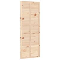 vidaXL Puerta de granero madera maciza pino 80x1,8x214 cm