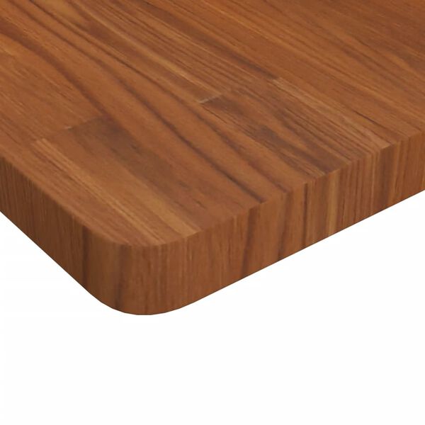vidaXL Tablero de mesa cuadrada madera roble marr&oacute;n oscuro 60x60x4 cm